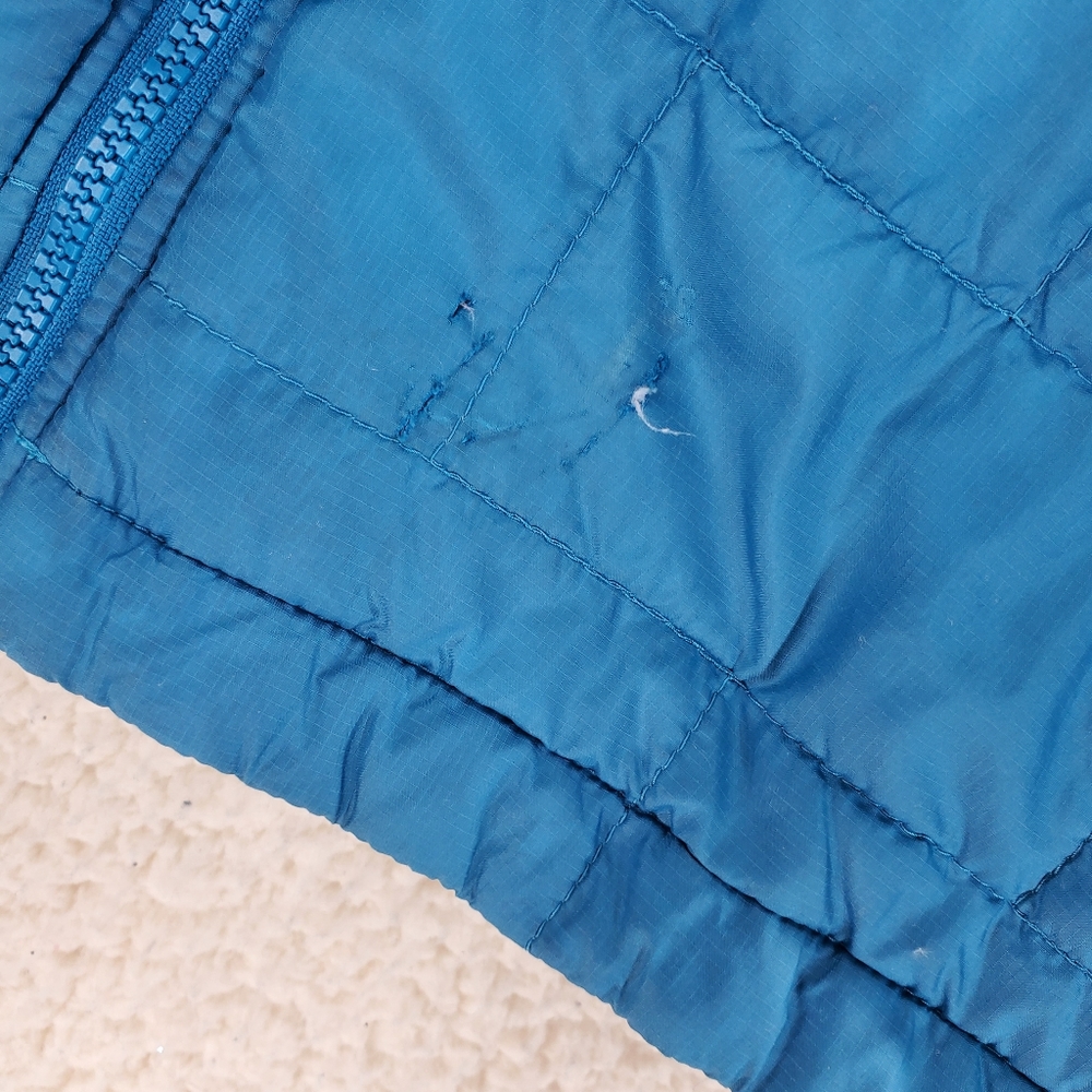 Patagonia Primaloft Kids Blue Jacket Sz 10 Medium Lightly Insulated Zip Up - Picture 5 of 10